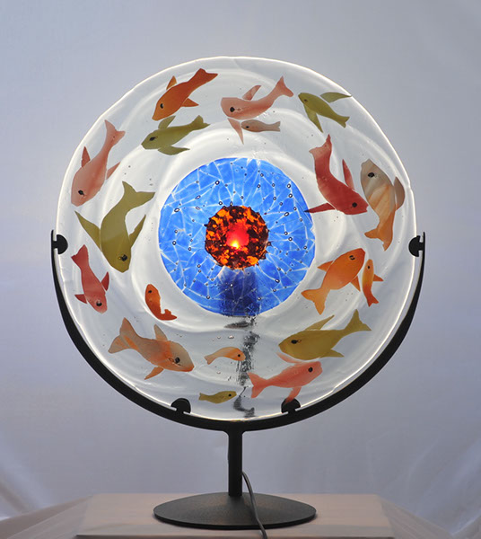 Poissons-lampe-de-verre-fusing