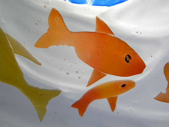 Poissons-lampe-de-verre-fusing